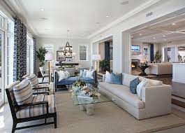 While classical coastal living rooms are normally more subtle and serene, you can absolutely include bold if the interior of your living room is leaning towards neutral, choose some wooden elements to balance the scale and tiny apartment designed for a couple in turkey relies on white and blue. Ultimate California Beach House With Coastal Interiors Home Bunch An Interior Design Luxur Coastal Living Rooms Coastal Interiors Open Concept Living Room