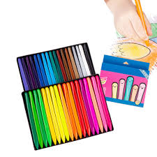 36 Warna Warna Cerah Kreatif Segitiga Krayon Warna Sikat Set Anak Plastik Lilin Krayon Perlengkapan Hadiah Ulang Tahun Menggambar Mainan Aliexpress