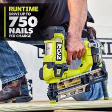 18V One+ Hp Brushless Airstrike 30° Framing Nailer - Ryobi Tools