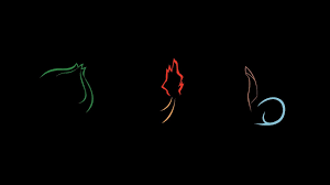 Black And Red Cat Pokemon Name Green Red And Blue Illustrations Minimalism Dark Black Pokemon Elements Charmander Bulbasaur Squirtle 1080p Wallpape Pokemon Wallpaper Illustration