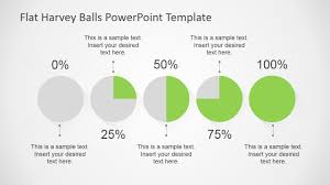 Flat Harvey Ball Powerpoint Template Slidemodel