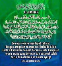 Kebaikan sedekah al fatihah youtube. Al Fatihah Buat Arwah Ayahanda Sdra Ahmad Fikry Ibrahim Facebook
