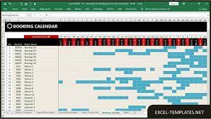 Excel booking calendar template via (kratosgroup.net) car rental reservation calendar for excel excelindo via (excelindo.com). Hotel Reservation Template Excel Templates