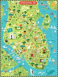 The city's original name was charles towne in 1670, and it moved to its present location (oyster point) from a location on the west bank of the ashley river (albemarle point. Illustrated Map Of Charleston Sc By Nate Padavick By They Draw Cook Travel