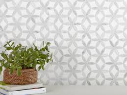 Order) cn xiamen ori ji yuan stone co., ltd. Viviano Marmo Thassos Mother Of Pearl Basket Weave Marble Mosaic Basket Poster