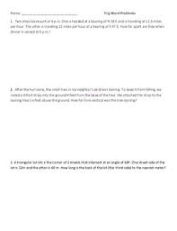 To link to this page, copy the following code to your site Trigonometry Word Problems By Mrs Coverts Class Tpt