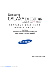 Best way to unlock pattern forgot password, we will guide you step by step. Samsung Sgh T679 Galaxy Exhibit 4g Manuals Manualslib