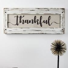 Order personalized home decor signs and personalized home wall décor here. Gracie Oaks Thankful Wood Framed Inspirational Canvas Sign Farmhouse Wall Decor Christmas Wall Decor Diy Farmhouse Wall Decor Family Sign Wall Decor