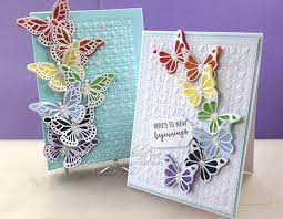 Beautiful oval dies to enhance your cards whatever the size they are. Flowers Ribbons And Pearls Layered Butterflies Card Making Magic
