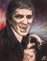 Dark Shadows was one of my favorite shows as a kid. Jonathan Frid as  Barnabas Collins, 'Dark Shadows' by Frederick Cooper. Found