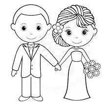 coloriage mari et mariee a imprimer gratuit bryllupsdag aegteskab bryllup roi lion