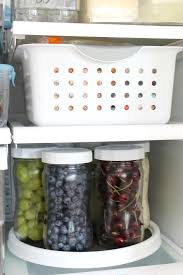 Mason jar bathroom storage & accessories. Fridge Organization Using Bins And Mason Jars Clean And Scentsible