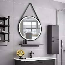 My daughter is 8 years old going on 18 and i'm not taking things too well. China Diy Black Power Coating Framed Led Lighted Round Touch Sensor Bathroom Mirror With Strap China Mirror Led Mirror