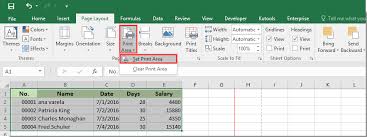 How To Create A Dynamic Print Area In Excel