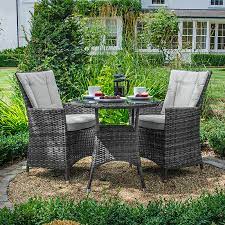 I give william and american rattan a 5 star rating. Nova Sienna 2 Seat Rattan Bistro Set 75cm Round Bistro Table Grey Crownhill
