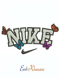 4 colour change, 8245 stitches. Nike Butterfly Logo And Symbol Machine Embroidery Design Nike Logo Machine Embroidery Design Nike Logo Dst Exp Pes Hus Vip Sew Pcs Xxx Format