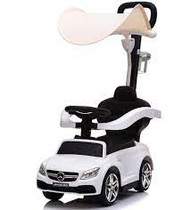 Little Brown Box 3 In 1 Licensed Mercedes Benz Amg Kids Ride On Push Car For