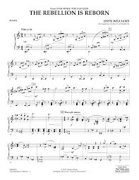 Alle dargestellten klaviernoten auf unserer webseite sind ausschlieβlich von beruflichen musikern geschrieben! The Rebellion Is Reborn From Star Wars The Last Jedi Piano Noten Sean O Loughlin Orchester