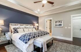 Blue Accent Wall In Master Bedroom Blue Master Bedroom Master Bedroom Accents Master Bedrooms Decor