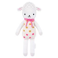 Lucy The Lamb Cuddle Kind Hand Knit Doll Feeding Kids
