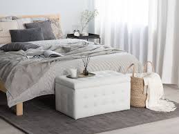 4.2 out of 5 stars with 21 ratings. Faux Leather Storage Ottoman White Michigan Beliani De