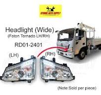 HEAD LAMP FOR FOTON TORNADO WIDE TRUCK (RD01-2401 - LH/RH) SOLD PER PIECE -  100% HIGH QUALITY PRODUCT