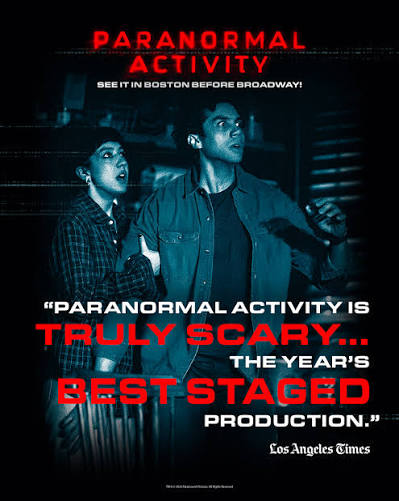 FEAR it here first! 🫣 La Times says Paranormal Activity Broadway is "THE  YEAR'S BEST STAGED PRODUCTION!" 🎟️ Get your tickets here →  https://atgtix.co/4dhl7d5