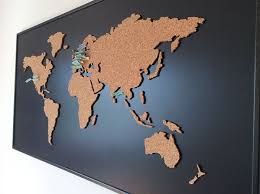 Cork Board World Map On Behance Diy Room Decor Crafts Home Decor