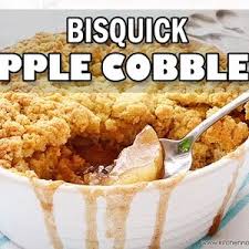 · this recipe is from paula deen's magazine called holiday baking. Bisquick Apple Cobbler Recipe Youtube