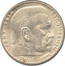 5 deutsche reichsmark 1847 1934 hindenburg