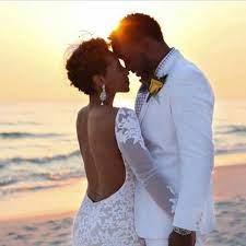 Nhb Natural Hair Bridal Luxe On Instagram As The Sun Rise For You This Morning Be Wedding Gowns Beach Destinations Beach Wedding Black Beach Wedding Gown
