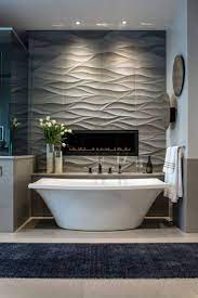 Bathroom Tile Idea Install 3d Tiles To Add Texture To Your Bathroom Bathroom Design Bathroom Remodel Master Bathroom Interior Design