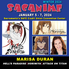 SacAnime is proud to welcome Marisa Duran to SacAnime Winter 2024. Marisa  Duran is a non-binary voice actor (she/they) who got their start in theatre  and film before diving head-first into the