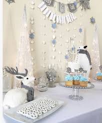 Winter Onderland Winter Party Ideas Winter Baby Shower Boy Baby Shower W Winter Wonderland Baby Shower Winter Baby Shower Decorations Christmas Baby Shower