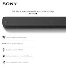 For a truly immersive multimedia experience, the sound quality is every bit as important as video quality. Sony Ht S100f 2ch Single Sound Bar 120w Shopee Malaysia