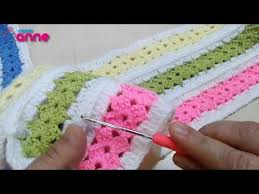 Kolay Bebek Battaniyesi Tig Isi Yapilisi Su Tasi Modelini Bebek Battaniyesi Modeline Uyguladik Renk Renk Yapab Tig Isleri Tig Desenleri Baby Knitting Patterns