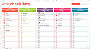 Find your checklist template in excel template, contract, form or document. Cheery Checklists Excel Template Printable Checkable To Do Lists With Auto Clear Instant Digital Download To Do Lists Printable Hand Lettering Worksheet Checklist