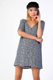 Button Front T Shirt Dress By Glamorous T Shirt Dress Clothes Dresses