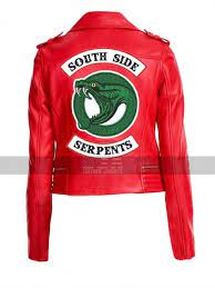 Pin On Riverdale Southside Serpents Cheryl Blossom Biker Leather Jacket