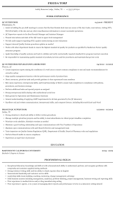 Resume sample from professional resume writing company. Qc Supervisor Resume Sample Mintresume
