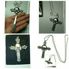 Skull Knife Necklace Knife Necklace Skull Necklace