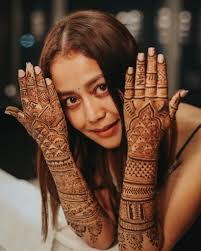 Neha Kakkar Beautiful Mehndi Function Pictures In 2020 Wedding Mehndi Designs Mehndi Designs For Hands Mehndi Designs For Girls
