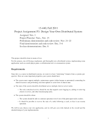 design your own distributed system