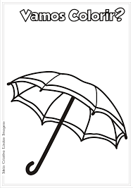 Guarda Chuva Desenho Para Colorir