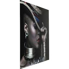 It sneaks in at 1.5 inches tall and 1.75 inches wide. Ethnic Glass Painting Foxy Lady Kare Design