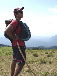 Kim loving his hiking!