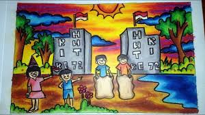 Latihan menulis dan mewarnai huruf hijaiyah untuk anak tk planet. Cara Mewarnai Gambar Dengan Crayon Hut Ri 17 Agustus How To Color With Oil Pastels Youtube