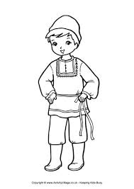 Russian Boy Colouring Page In 2020 Coloring Pages For Boys Boy Coloring Coloring Pages