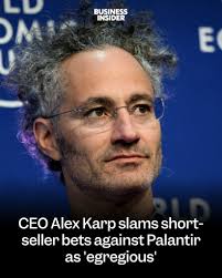 Palantir CEO Alex Karp criticizes short-sellers