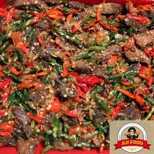 Untuk itu, simak cara membuat oseng daging genjer cabai iris. Oseng Daging Sapi Ajifood Pedas Manis Atau Pedas Shopee Indonesia